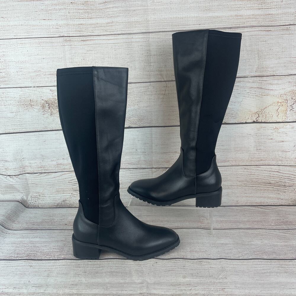 Blondo Starling Womens Sz 6M Knee High Boots Zip Black Waterproof